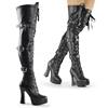 Pleaser - ELECTRA3028 Plattform Overknee Stiefel - Schwarz Product image